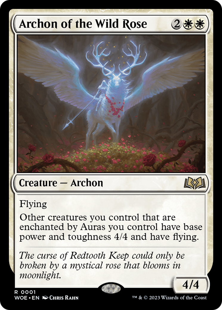 Archon of the Wild Rose (WOE-001) - Wilds of Eldraine Foil