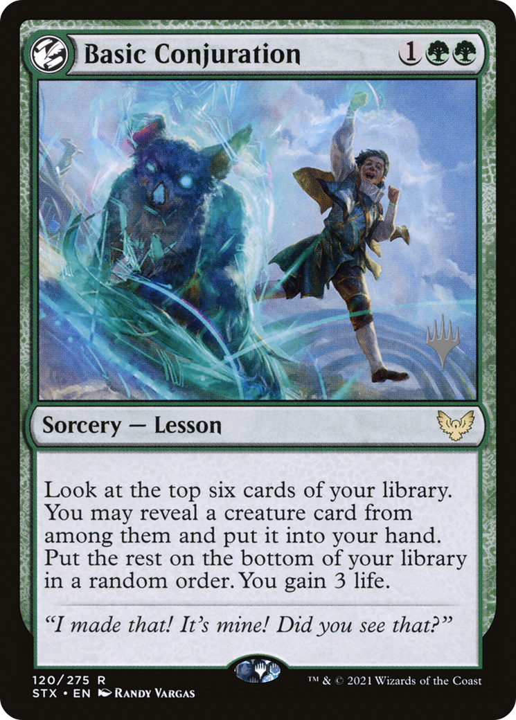 Basic Conjuration (PPSTX-120P) - Strixhaven: School of Mages Promos: (lesson) Foil