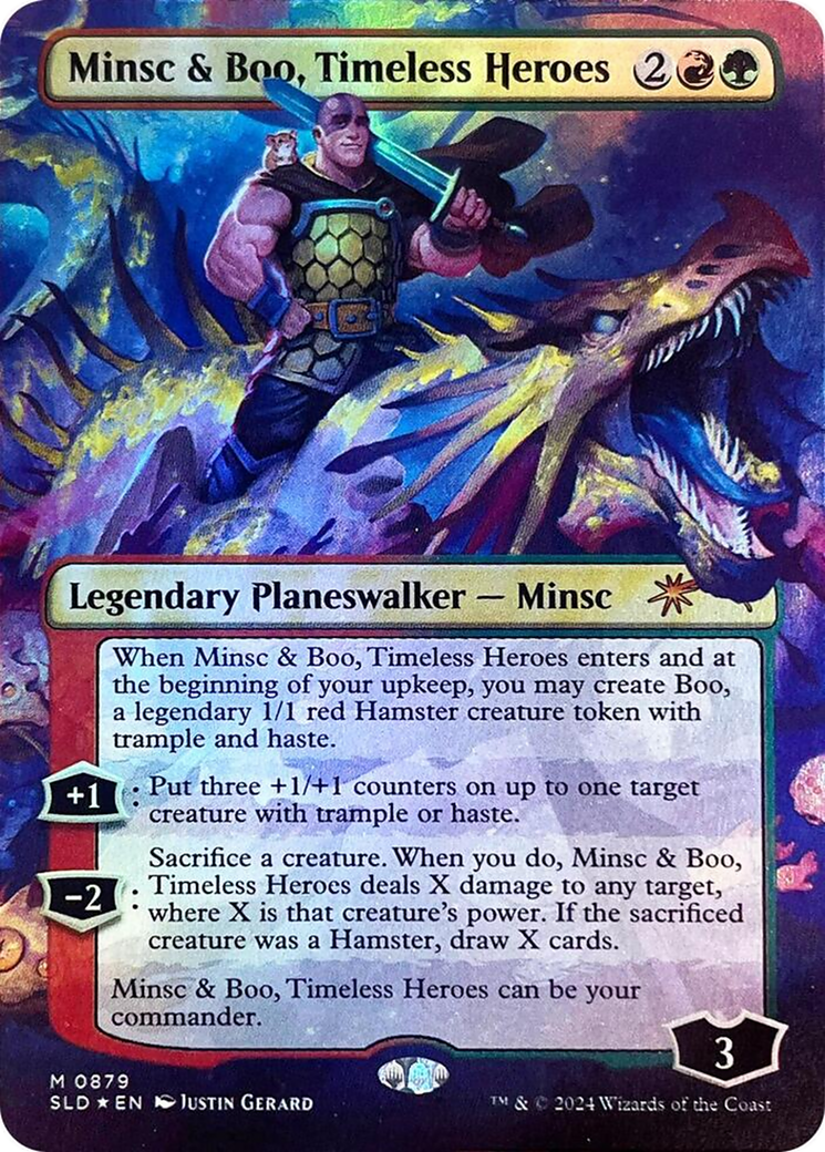 Minsc & Boo, Timeless Heroes (SLD-879) - Secret Lair Drop (Borderless) Foil