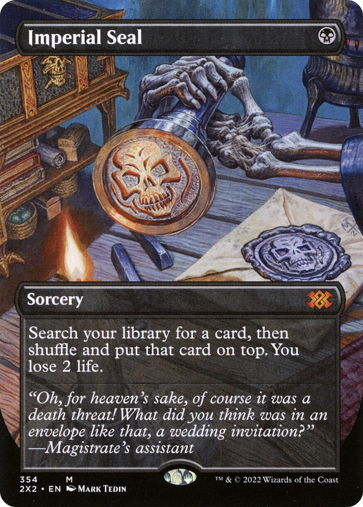 Imperial Seal (Borderless) (2X2-354) - Double Masters 2022 (Borderless) Foil
