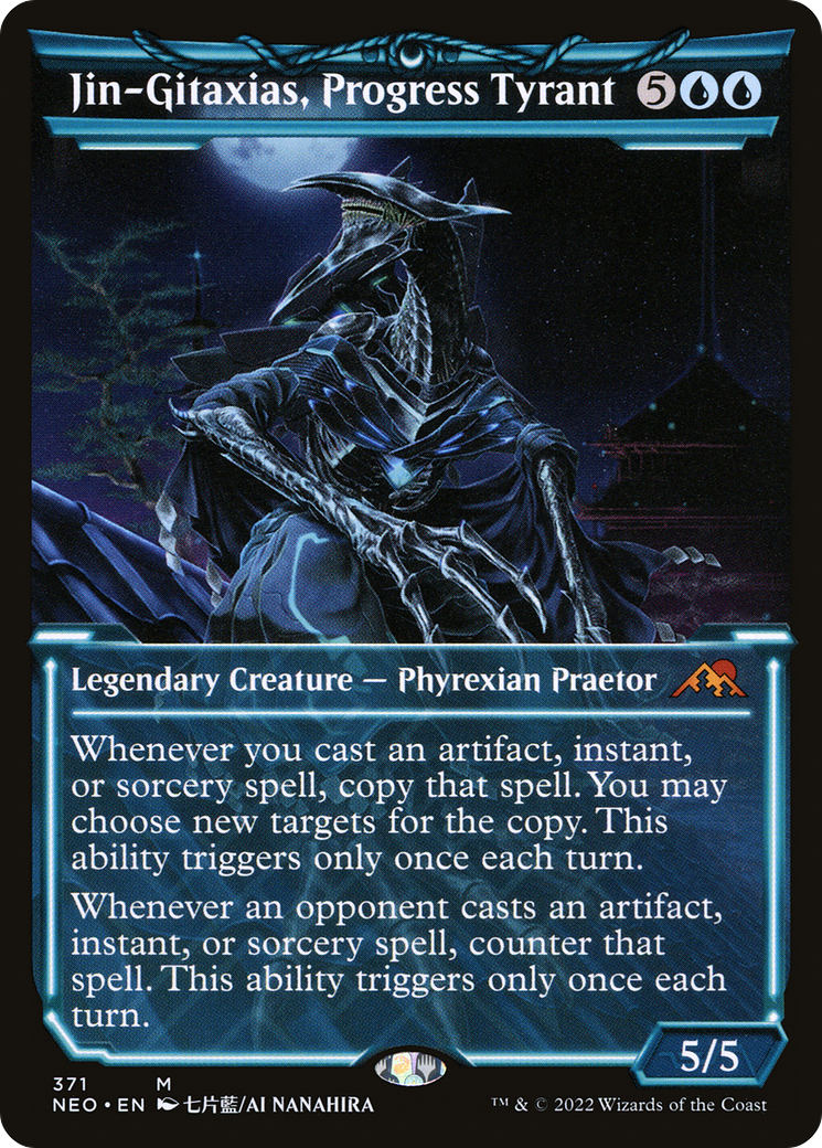 Jin-Gitaxias, Progress Tyrant (Showcase) (NEO-371) - Kamigawa: Neon Dynasty: (Showcase)