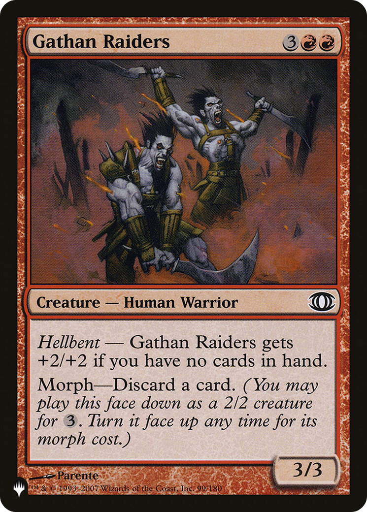 Gathan Raiders (LIST-FUT-99) - The List