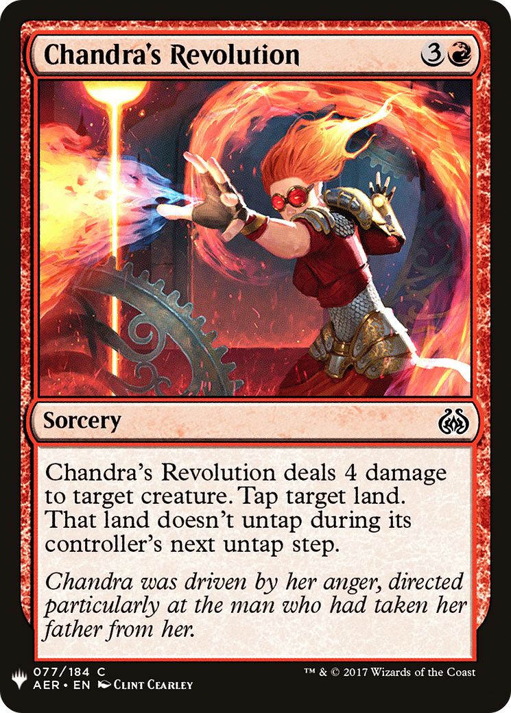 Chandra's Revolution (LIST-AER-77) - The List