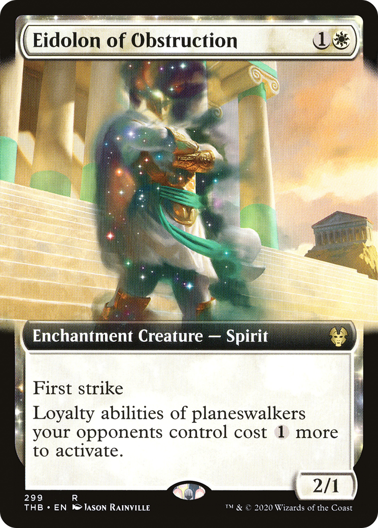 Eidolon of Obstruction (Extended Art) (THB-299) - Theros Beyond Death: (Extended Art, enchantment) Foil