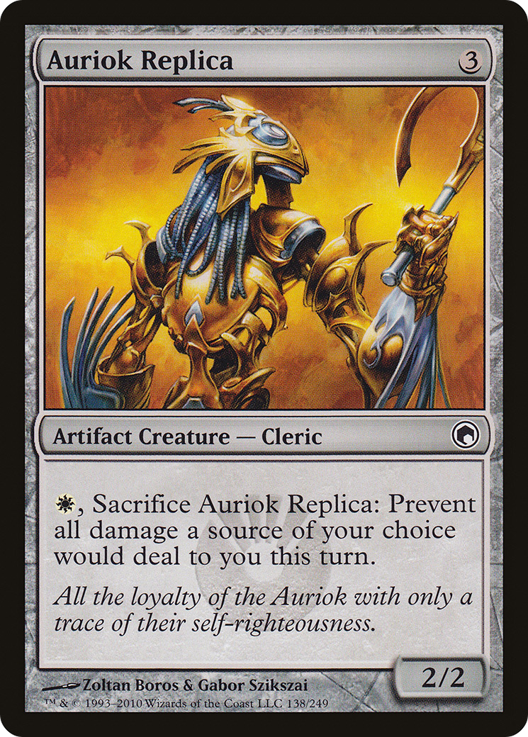 Réplique d'Auriok (SOM-138) - Feuille des Cicatrices de Mirrodin