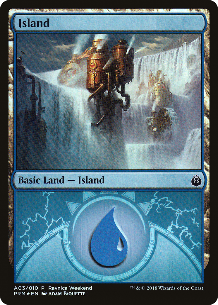 Island (LARP-003) - GRN Ravnica Weekend Foil