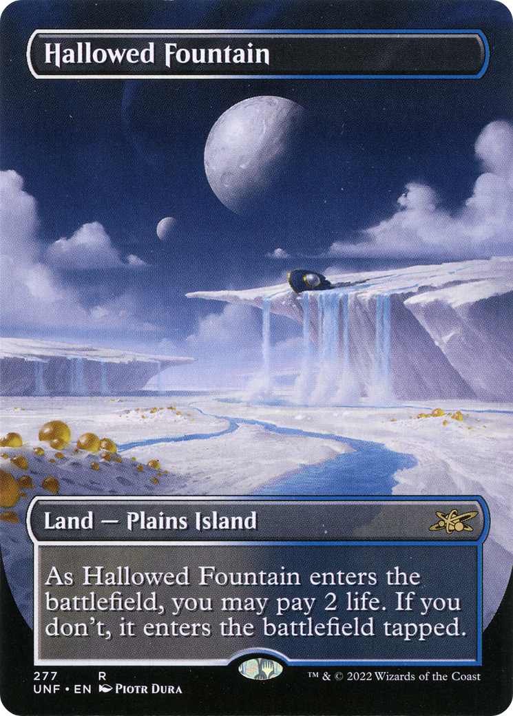 Hallowed Fountain (Borderless) (UNF-277) - Unfinity (Borderless) Foil