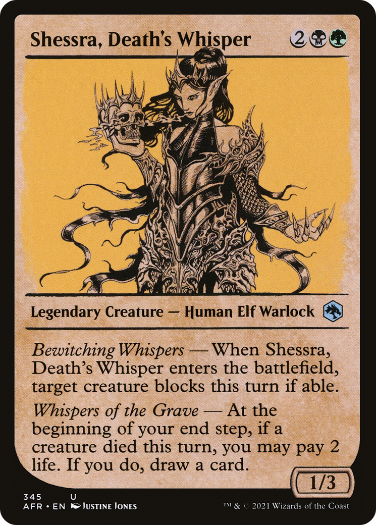Shessra, Death's Whisper (Showcase) (AFR-345) - Adventures in the Forgotten Realms: (Showcase)