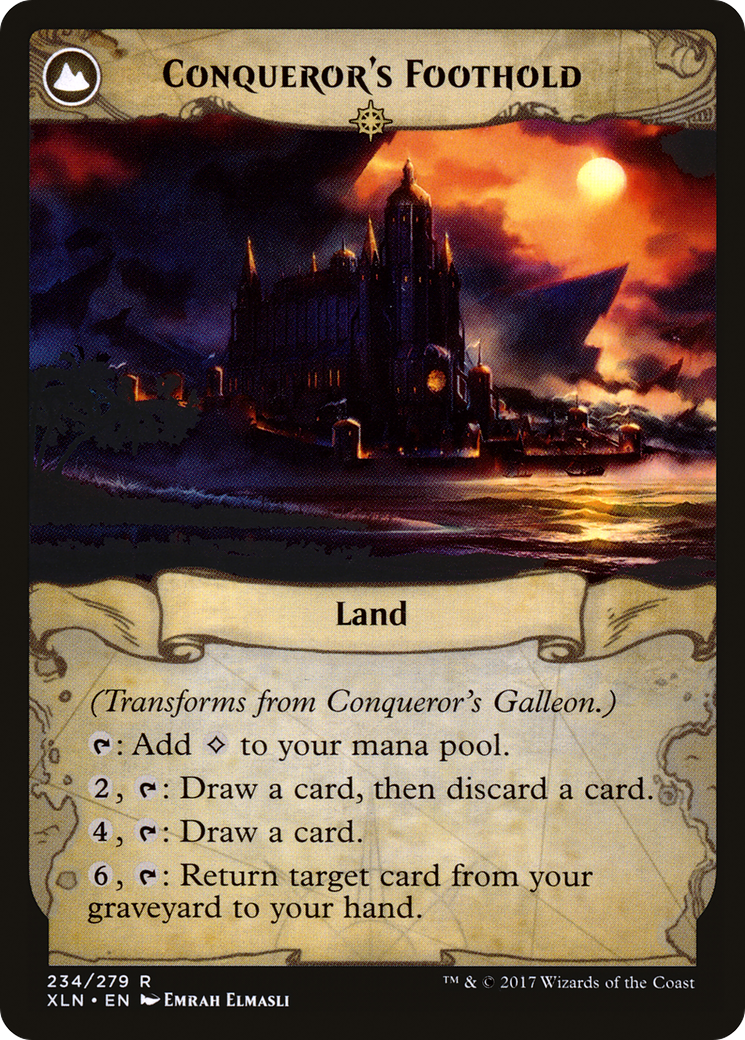 Galion du Conquérant // Point d'appui du Conquérant (XLN-234) - Ixalan : (compasslanddfc) Foil