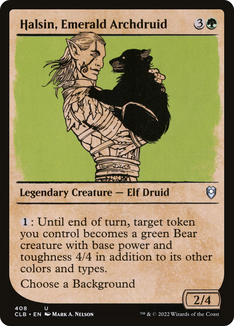 Halsin, Archidruide Émeraude (CLB-408) - Commander Legends : La Bataille de Baldur's Gate : (Vitrine)