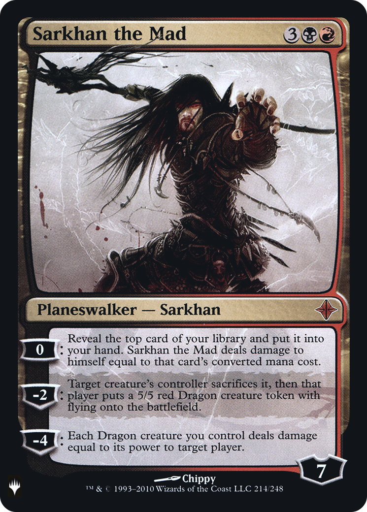 Sarkhan the Mad (LIST-ROE-214) - The List Foil