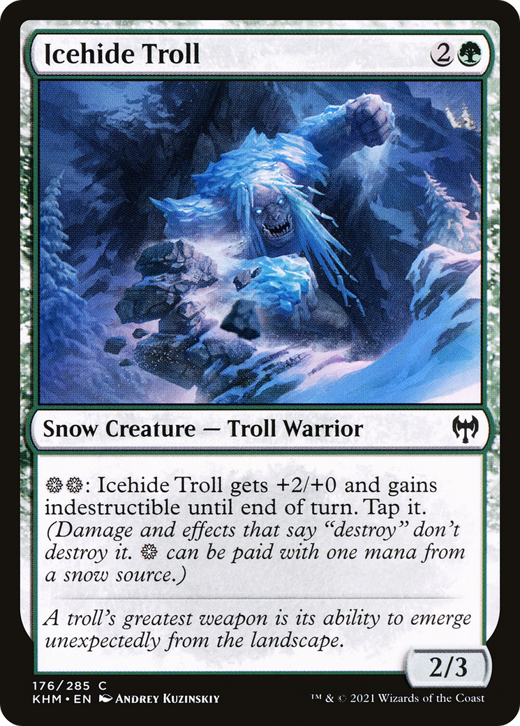 Troll peau de glace (KHM-176) - Kaldheim : (neige) Foil
