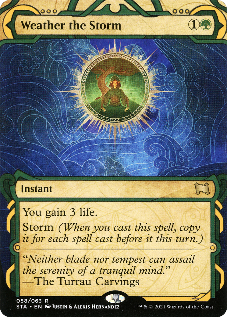 Surmonter la tempête (STA-058) - Archives mystiques de Strixhaven : (Vitrine) (Sans bordure)