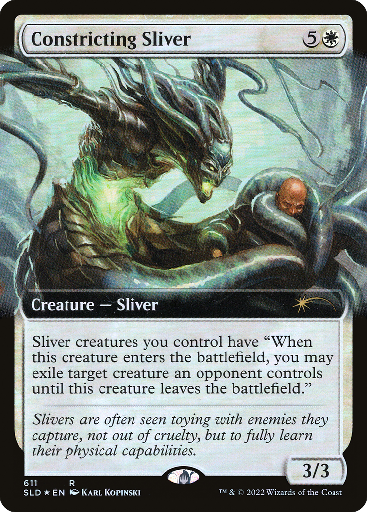 Constricting Sliver (SLD-611) - Secret Lair Drop : (Extended Art) Foil