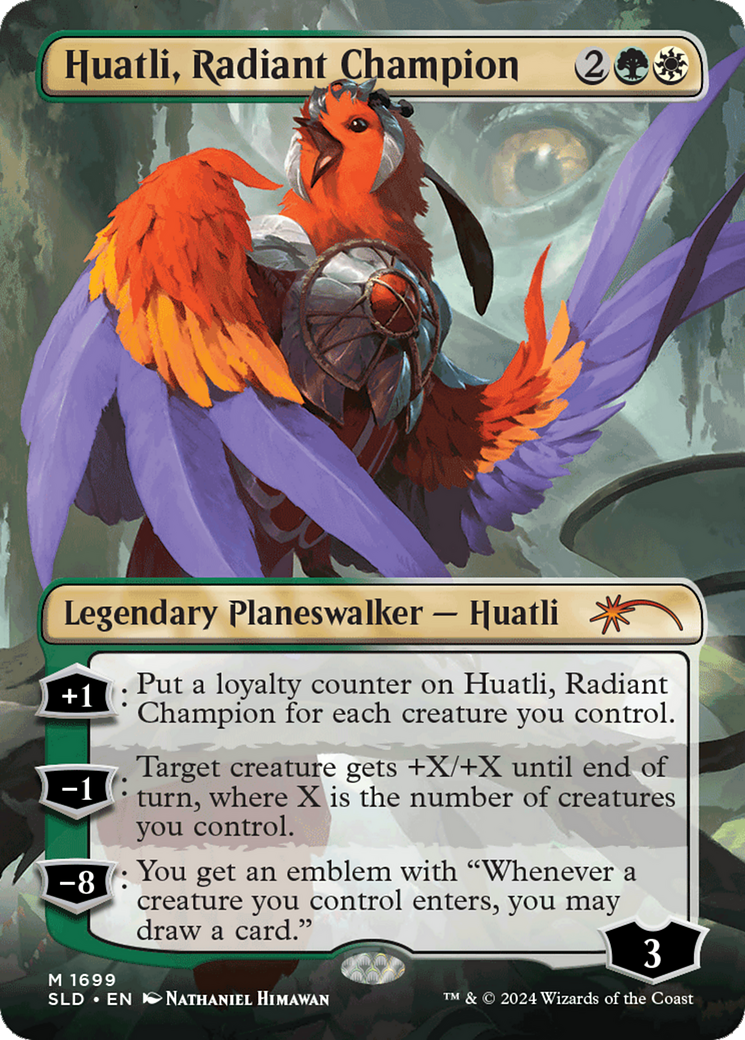 Huatli, Champion Radieux (SLD-1699) - Butin Secret Lair (sans bordure)