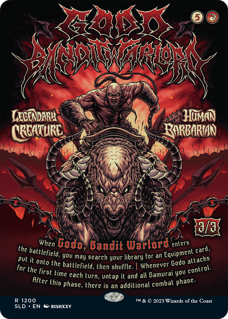 Godo, Bandit Warlord (SLD-1200) - Secret Lair Drop (Borderless) Foil