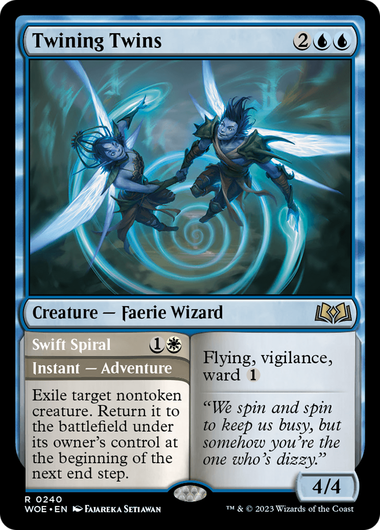 Twining Twins // Spirale rapide (WOE-240) - Les Terres sauvages d'Eldraine