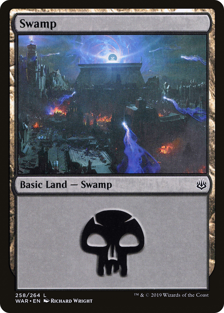 Swamp (258) (WAR-258) - War of the Spark Foil