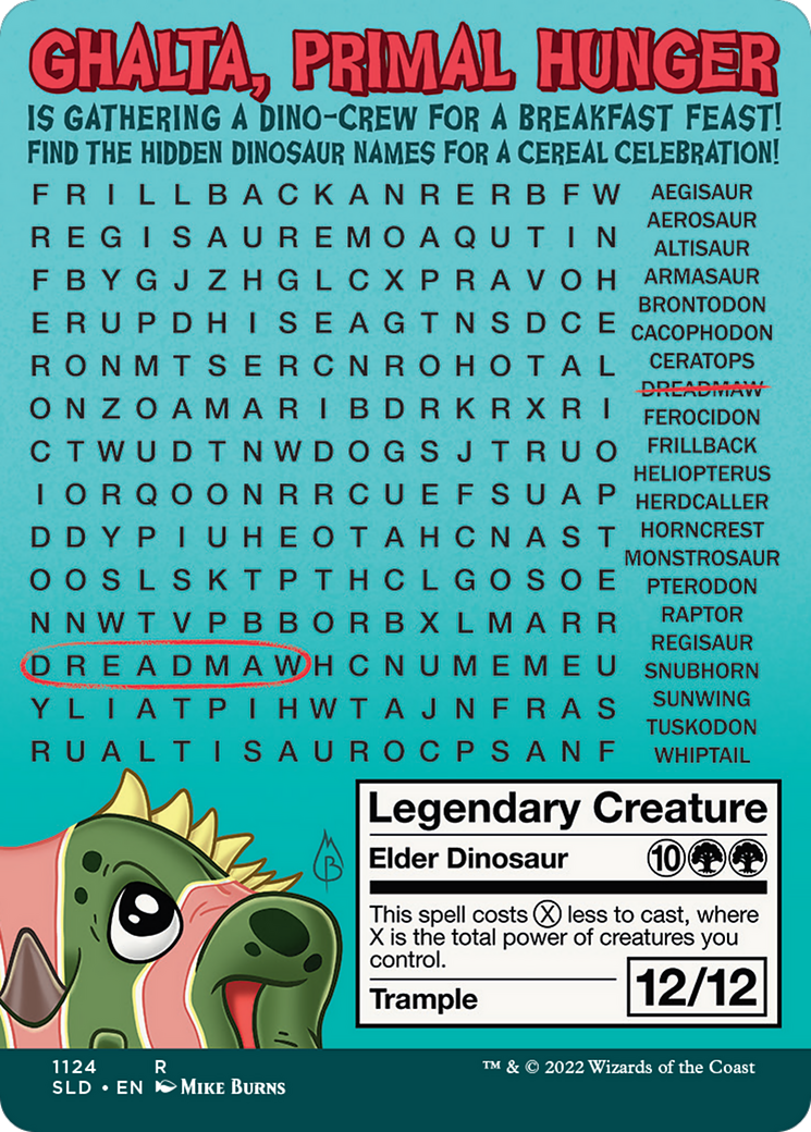 Ghalta, Primal Hunger (SLD-1124) - Secret Lair Drop (Borderless) Foil