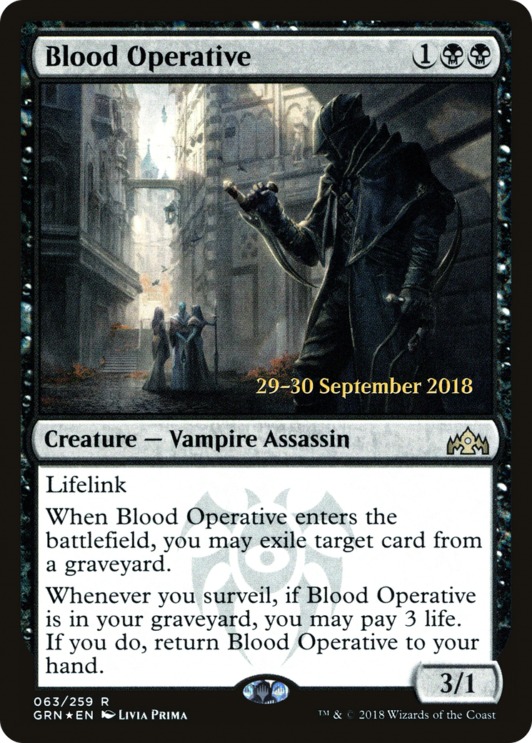 Blood Operative (PRE-063) - Guilds of Ravnica Promos Foil