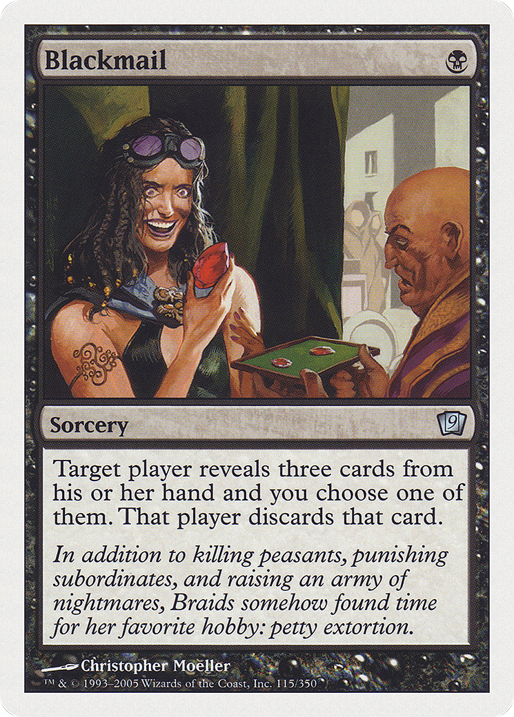 Chantage (9ED-115) - Neuvième édition