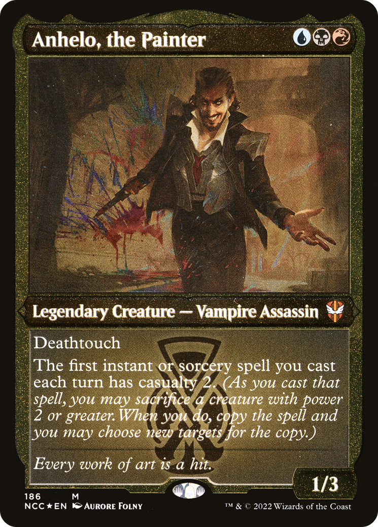 Anhelo, le peintre (NCC-186) - Feuille gravée du commandant de New Capenna