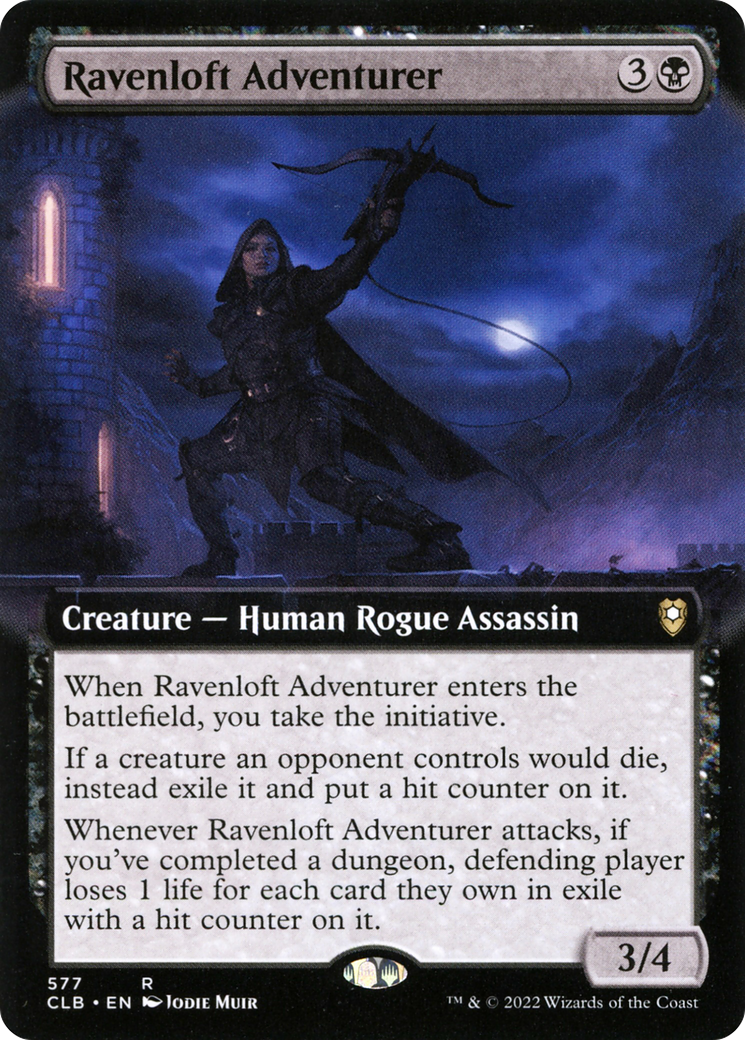 Ravenloft Adventurer (Extended Art) (CLB-577) - Commander Legends: Battle for Baldur's Gate: (Extended Art)