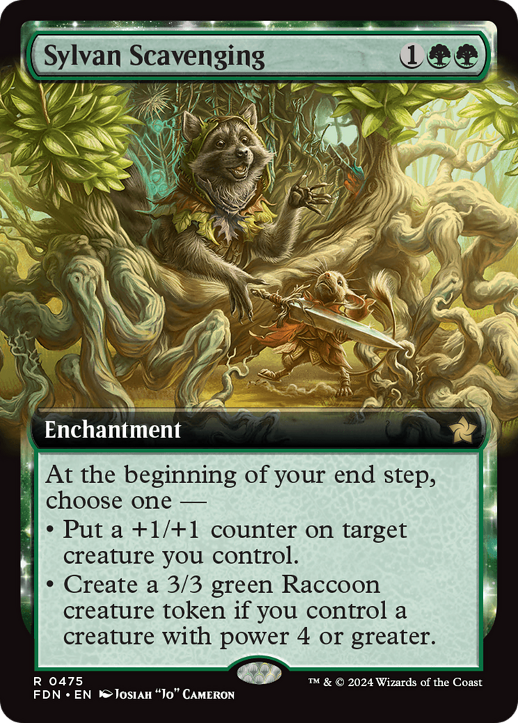 Sylvan Scavenging (FDN-475) - Fondations : (Extended Art) Feuille