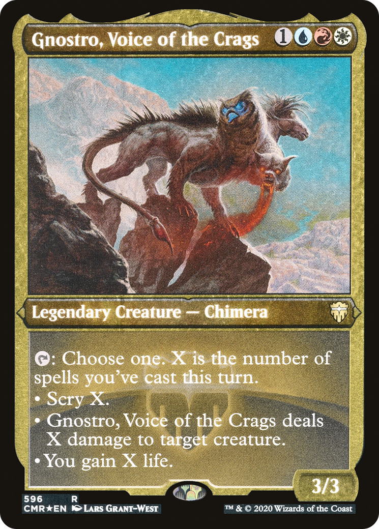 Gnostro, la voix des rochers (CMR-596) - Commander Legends Etched Foil