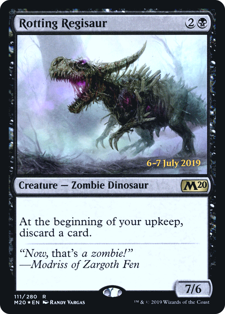 Rotting Regisaur (PRE-111S) - Core Set 2020 Promos Foil