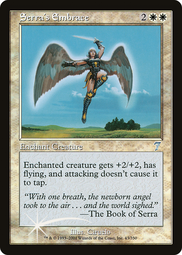 Serra's Embrace (7ED-43★) - Seventh Edition Foil