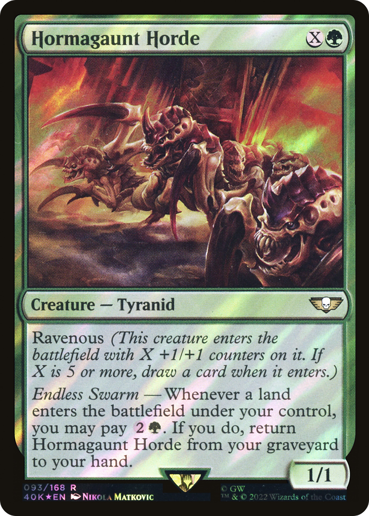 Horde d'Hormagaunts (40K-93★) - Commander Foil pour Warhammer 40,000