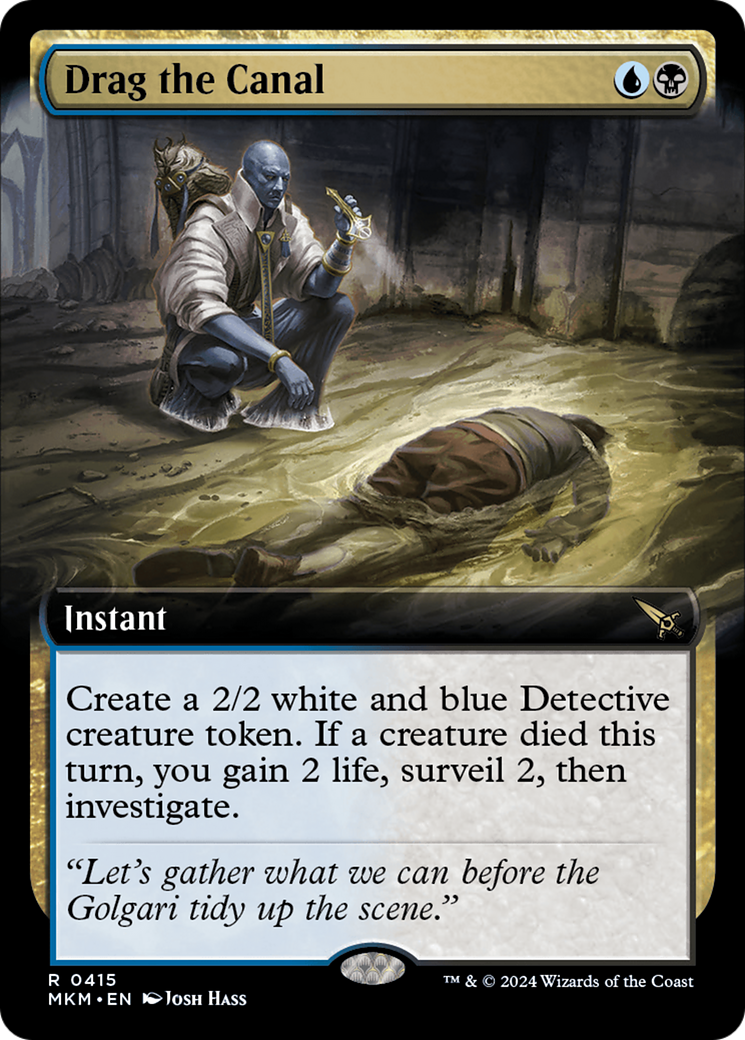 Drag the Canal (Extended Art) (MKM-415) - Murders at Karlov Manor: (Extended Art) Foil