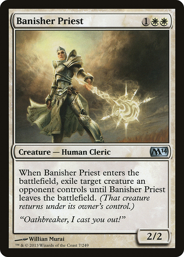 Prêtre bannisseur (M14-007) - Magic 2014 Foil