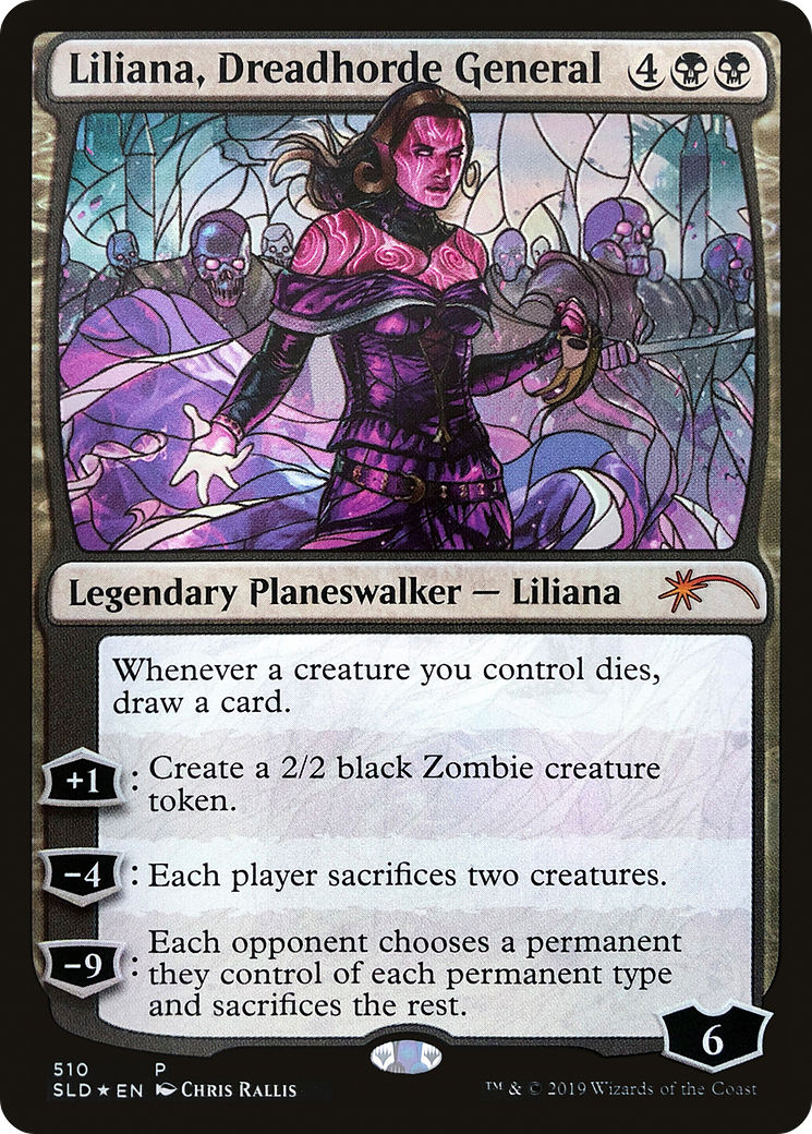 Liliana, Dreadhorde General (Stained Glass) (SLD-510) - Secret Lair Drop Foil