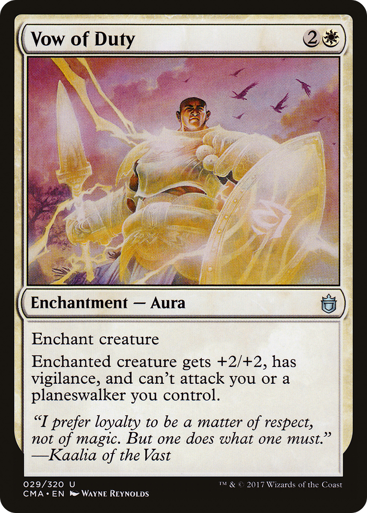 Vœu de devoir (CMA-029) - Anthologie du commandant