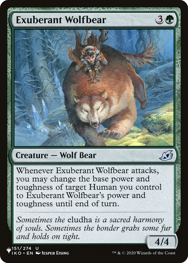 Ours-loup exubérant (PLST-IKO-151) – La liste