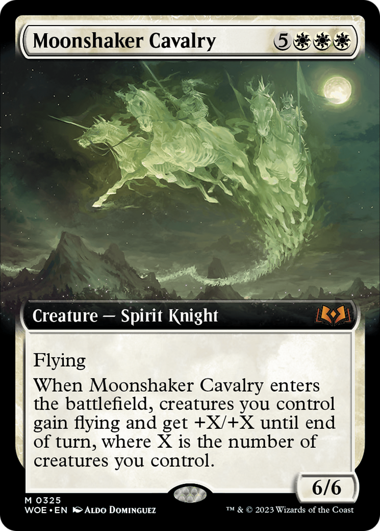 Cavalerie Moonshaker (WOE-325) - Wilds of Eldraine : (Extended Art) Foil
