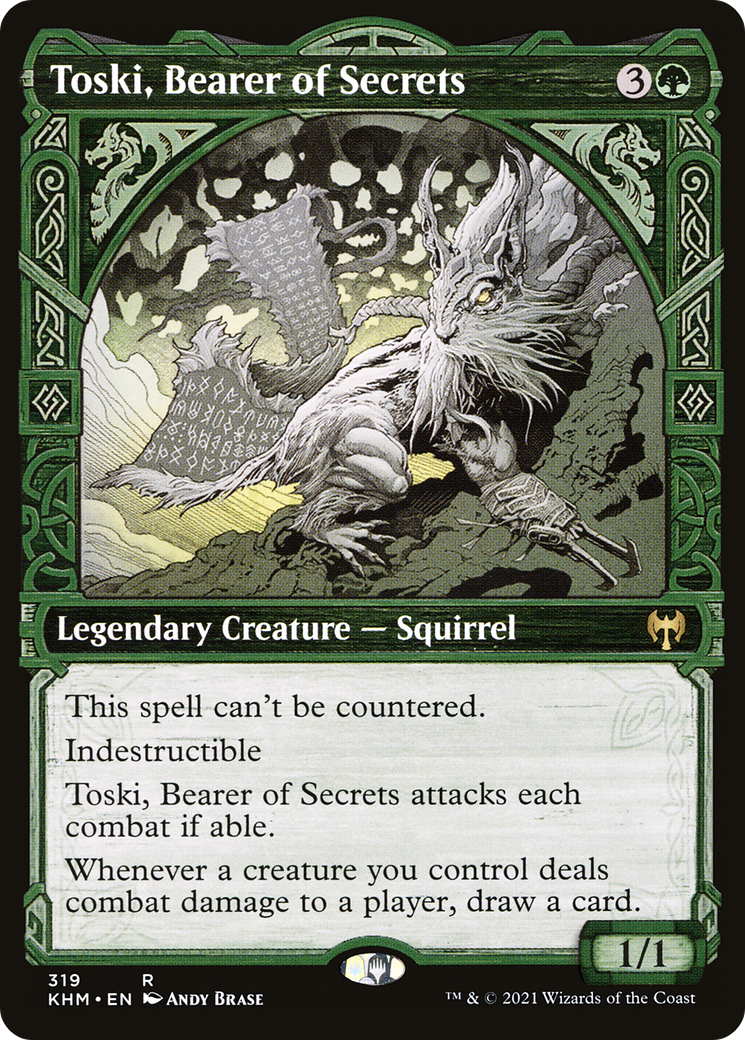 Toski, porteur de secrets (KHM-319) - Kaldheim : (Vitrine) Foil