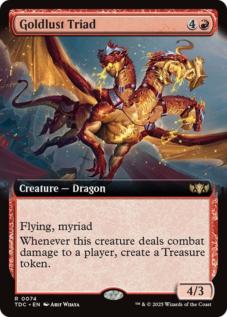 Goldlust Triad (TDC-074) - Commander: Tarkir: Dragonstorm: (Extended Art)