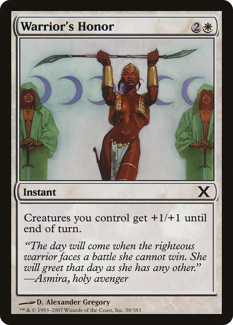 Warrior's Honor (10E-058) - Tenth Edition