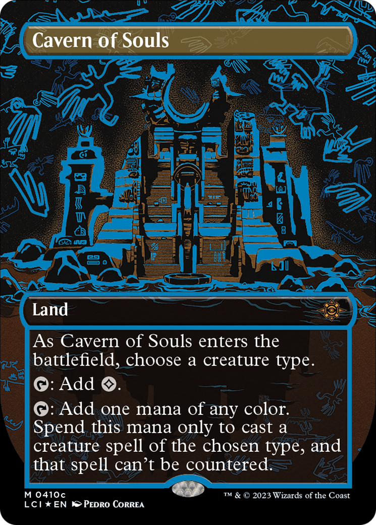 Cavern of Souls (0410c) (Borderless) (LCI-410C) - The Lost Caverns of Ixalan (Borderless) Foil