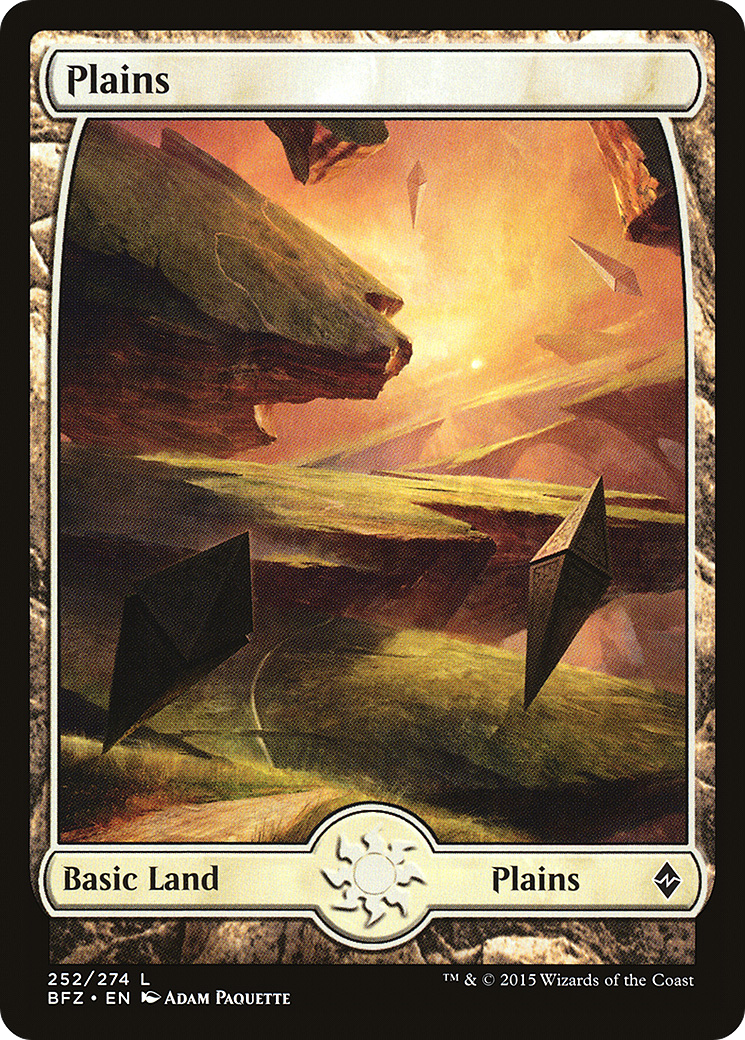 Plaines (BFZ-252) - Feuille de Bataille pour Zendikar