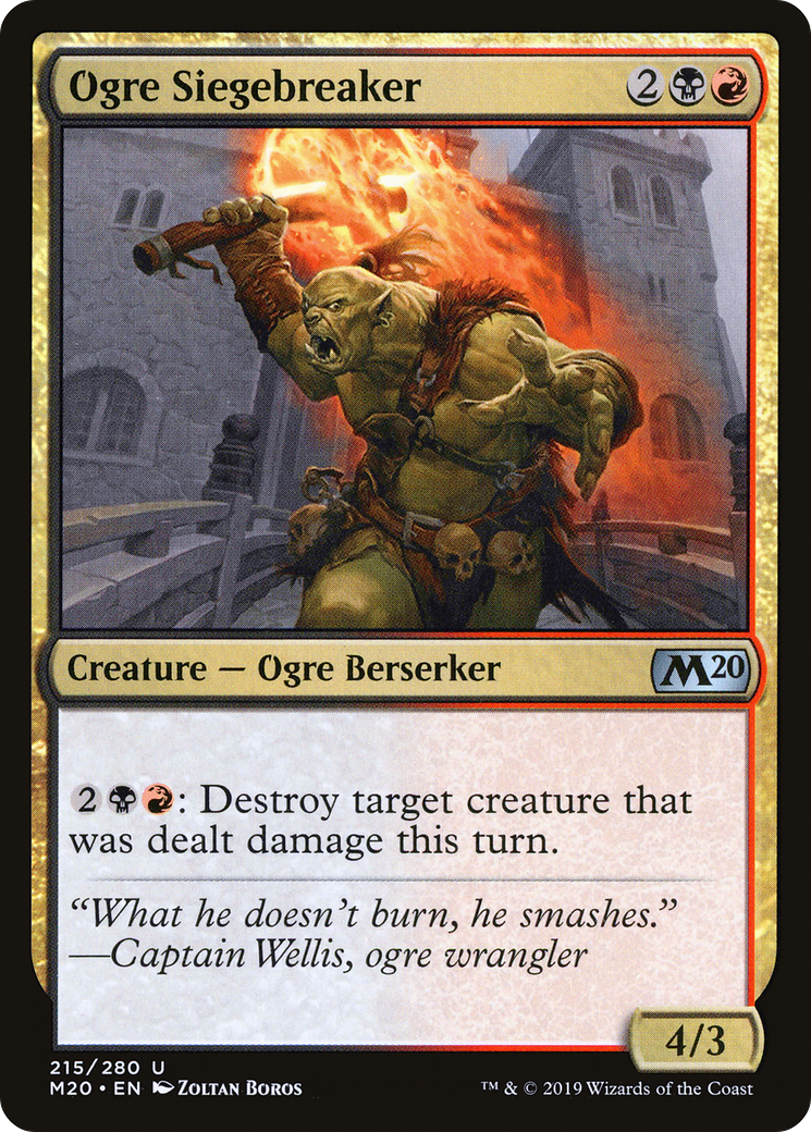 Ogre Siegebreaker (M20-215) - Core Set 2020 Foil