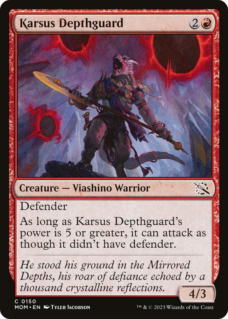 Karsus Depthguard (MOM-150) - Marche de la Machine