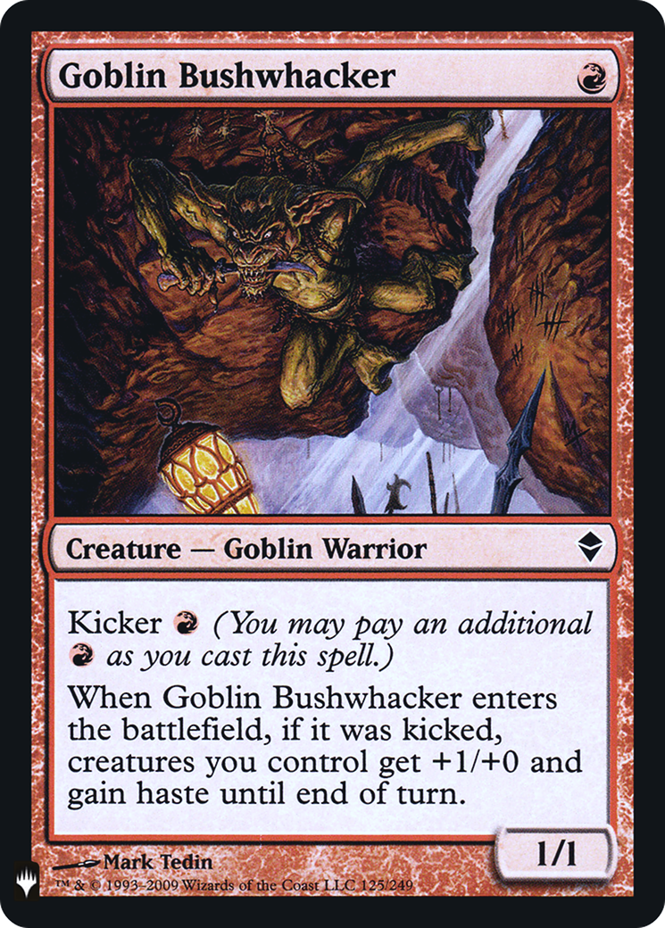 Goblin Bushwhacker (LIST-125) - The List Foil