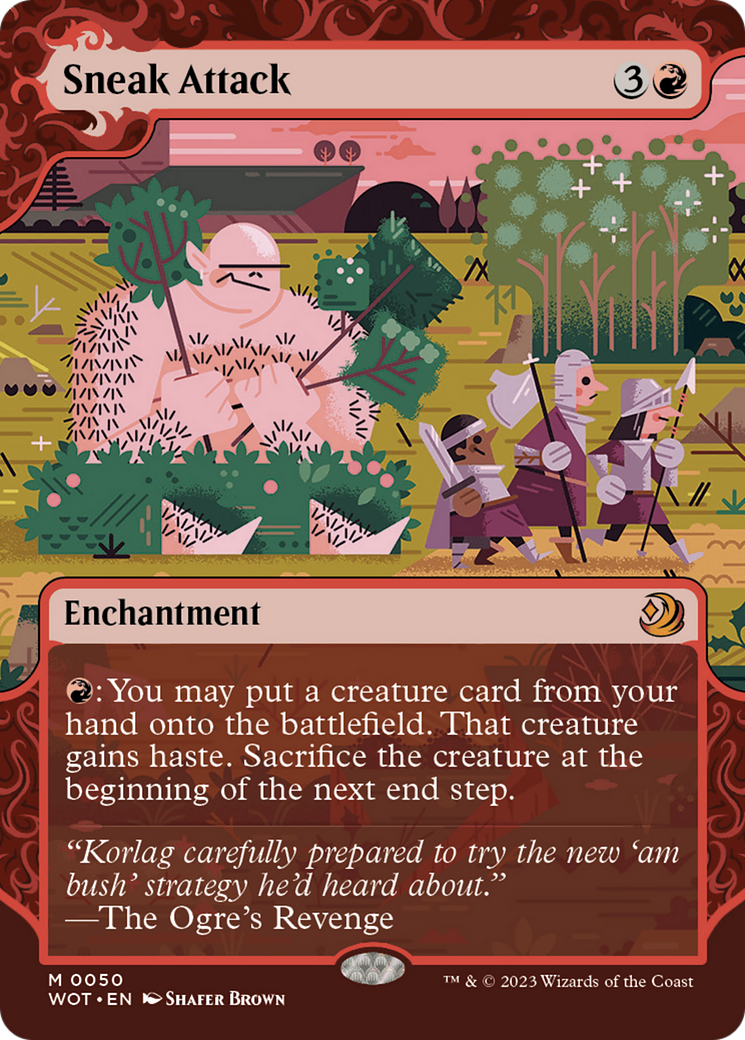 Attaque furtive (WOT-050) - Wilds of Eldraine : Enchanting Tales : (Vitrine) (Sans bordure)