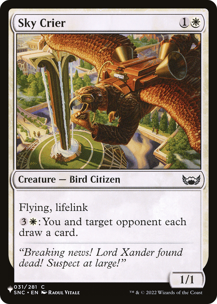 Sky Crier (LIST-SNC-31) - The List