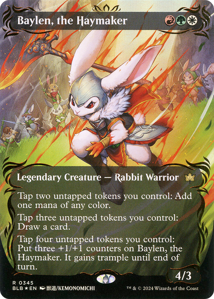 Baylen, le Foineur (BLB-345) - Bloomburrow : (Vitrine) (Sans bordure) Feuille