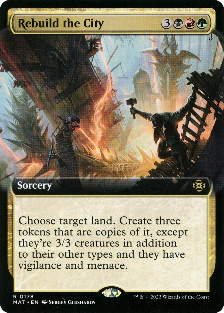 Rebuild the City (Extended Art) (MAT-178) - March of the Machine: The Aftermath: (Extended Art) Foil